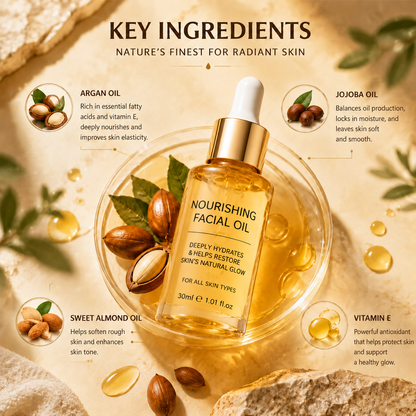 Fast-Absorbing Natural Body Oil, Vitamin E Antioxidant Skin Repair Oil