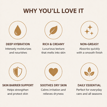 Natural Plant-Based Body Moisturizer, Long-Lasting Hydration for All Skin Types