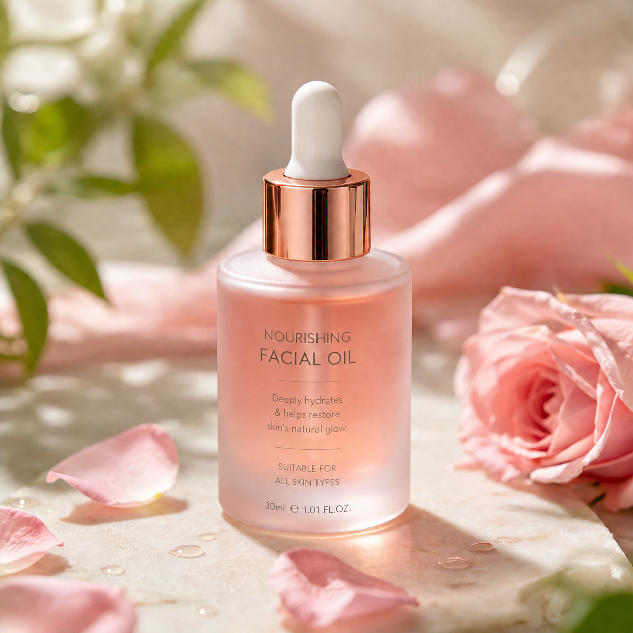 Natural Plant-Based Body Oil, Non-Greasy Deep Hydration for All Skin Types