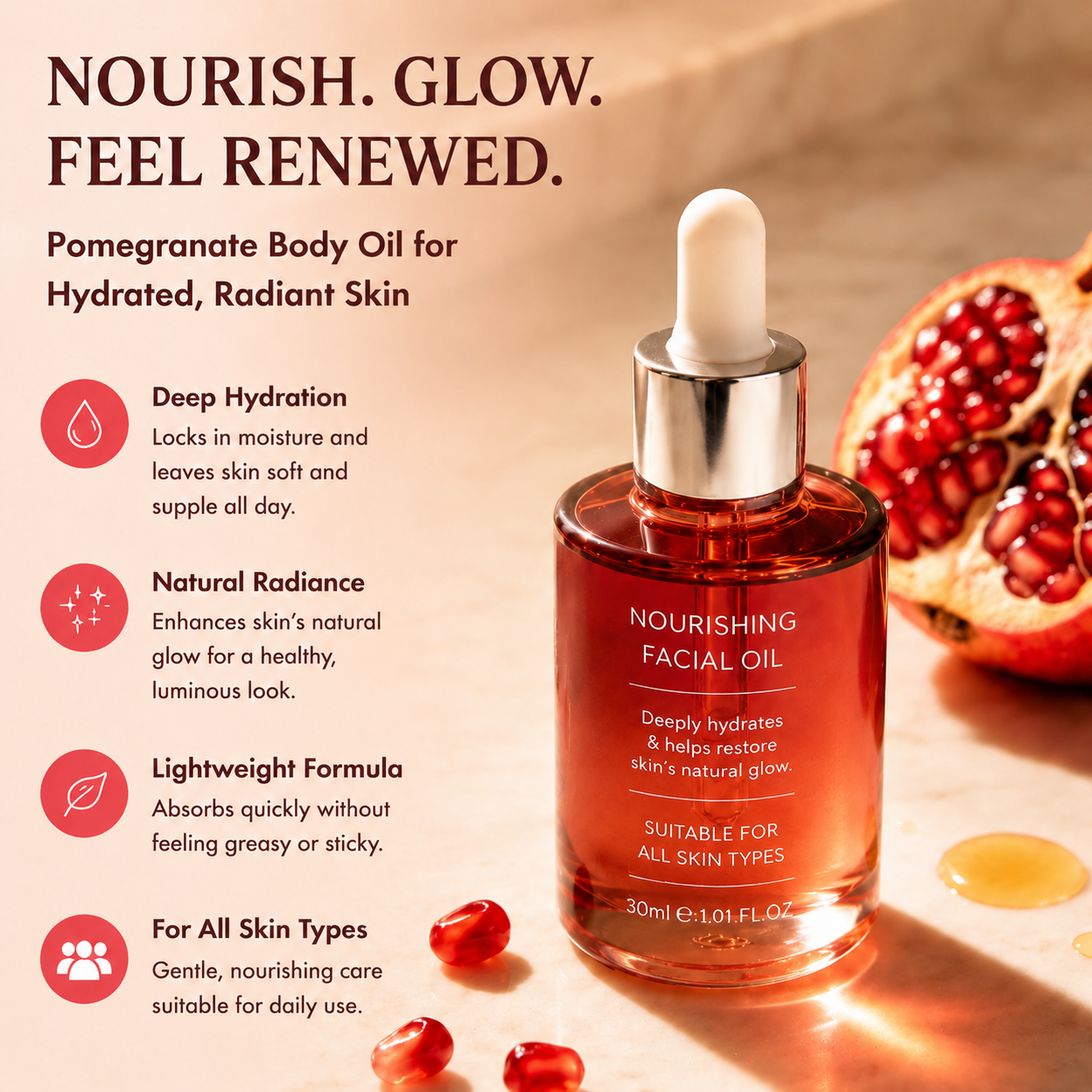 Fast-Absorbing Antioxidant Body Oil, Vitamin E & Lavender Skin Repair Oil