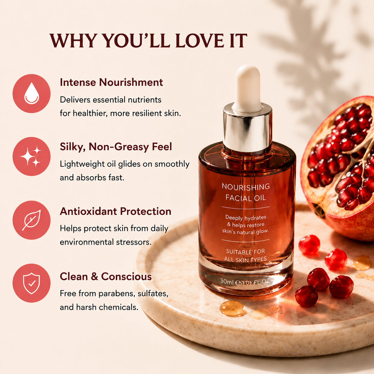Fast-Absorbing Antioxidant Body Oil, Vitamin E & Lavender Skin Repair Oil